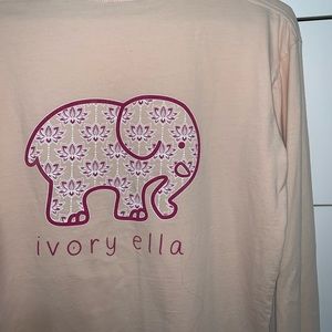 peach ivory ella long-sleeve
